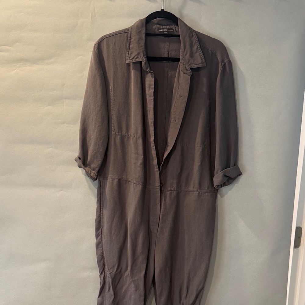 James Perse Charcoal Jumpsuit
